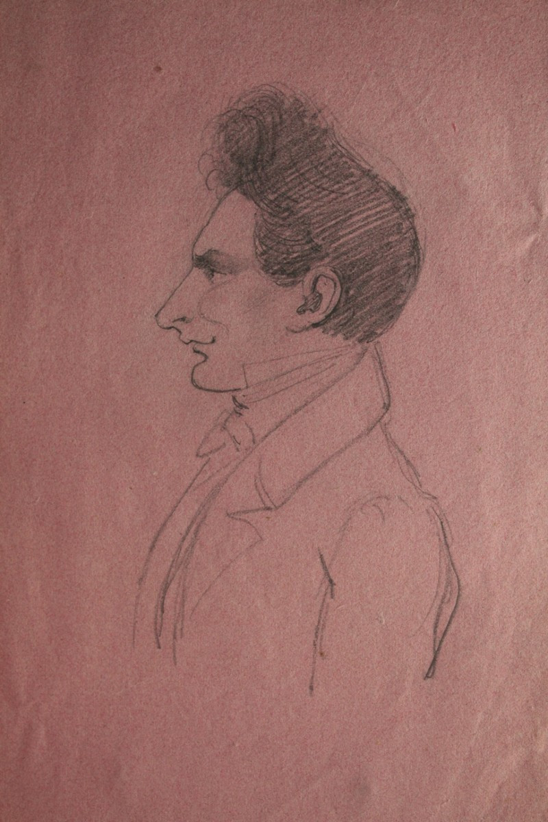 Recueil non relié contenant 22 dessins, dont caricatures, fin 19ème siècle-photo-2