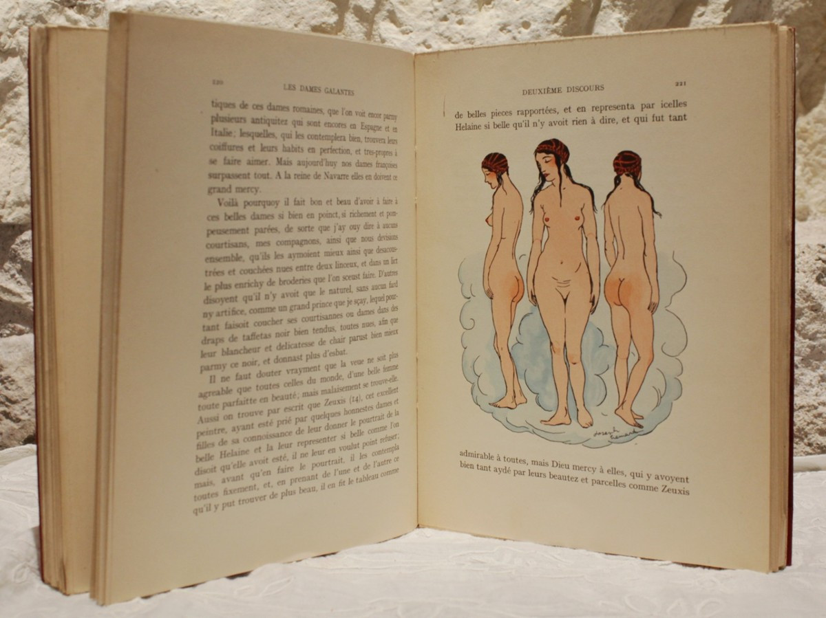 Boxed Book 'les Dames Galantes' By Brantôme, Hémard Illustrations, 1930-photo-2
