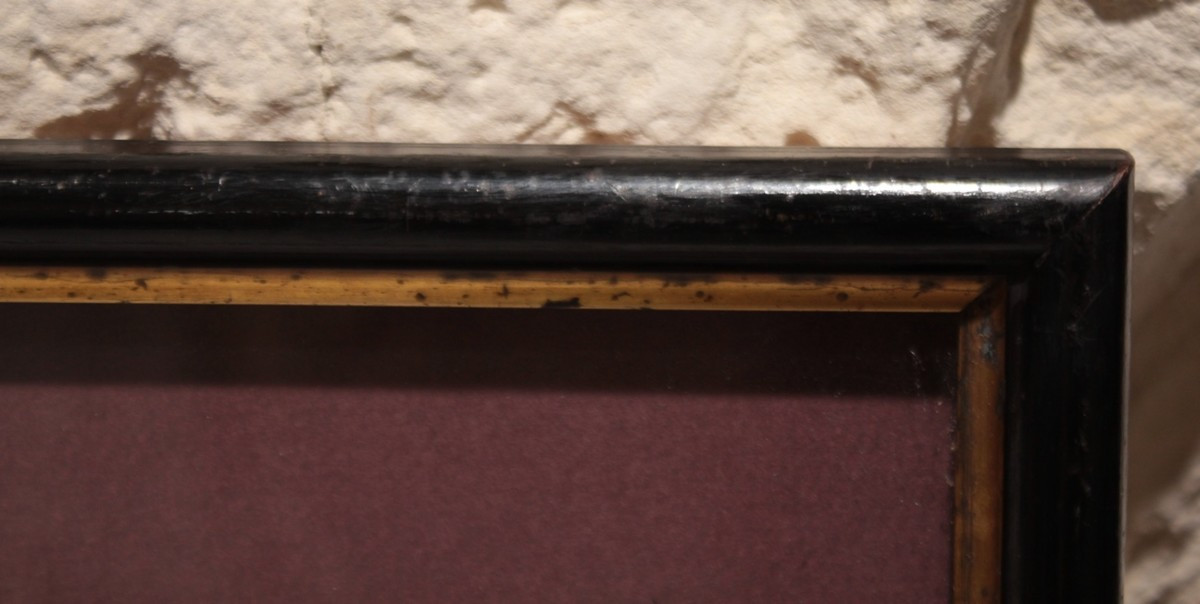 Watercolor 'portrait Of A Woman' In The Medieval Style, Circa 1830-1850-photo-5