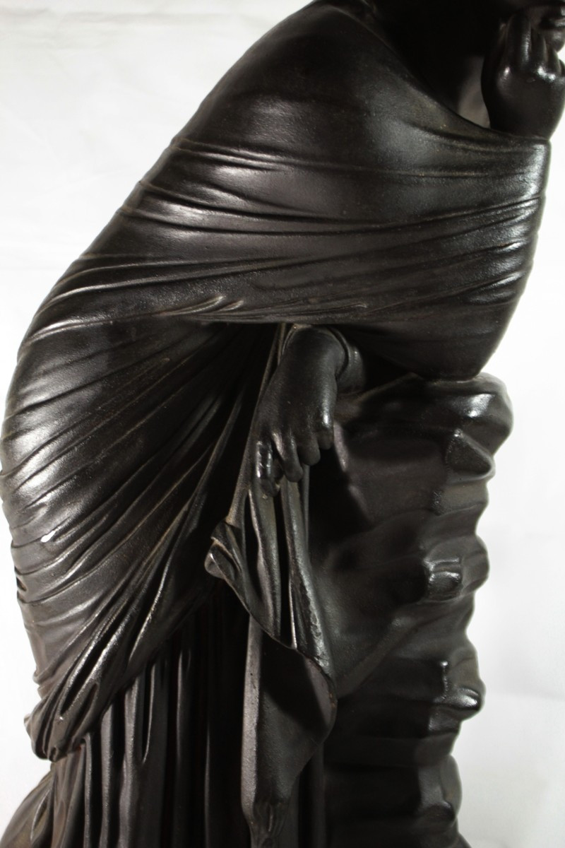 Large Plaster Sculpture 'polymnia' Early 20th Century-photo-1