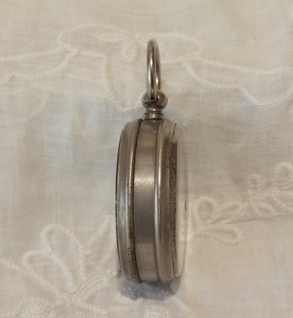 Pocket Aneroid Barometer Signed Pierre Louis Amédée Queslin (1819-1883)-photo-1