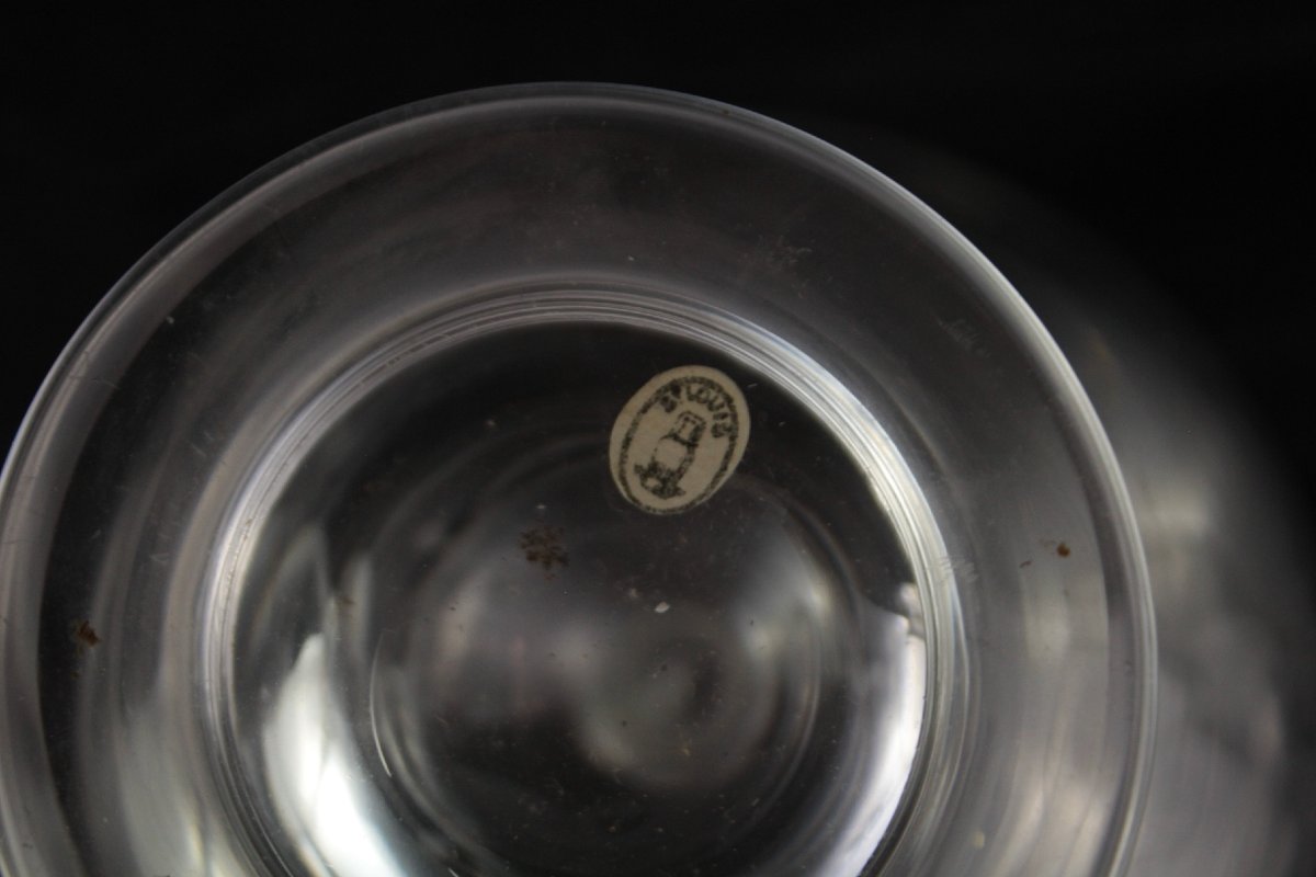 4 carafes en cristal gravé St Louis, fin 19ème, début 20ème siècle-photo-3