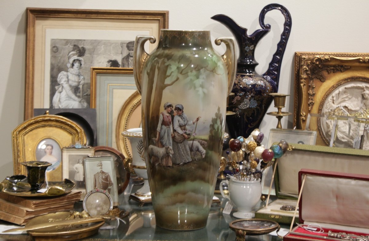 Baluster Vase With A Pastoral Scene, Reinhold Schlegelmilch Factory, Germany, 1869–1924-photo-8