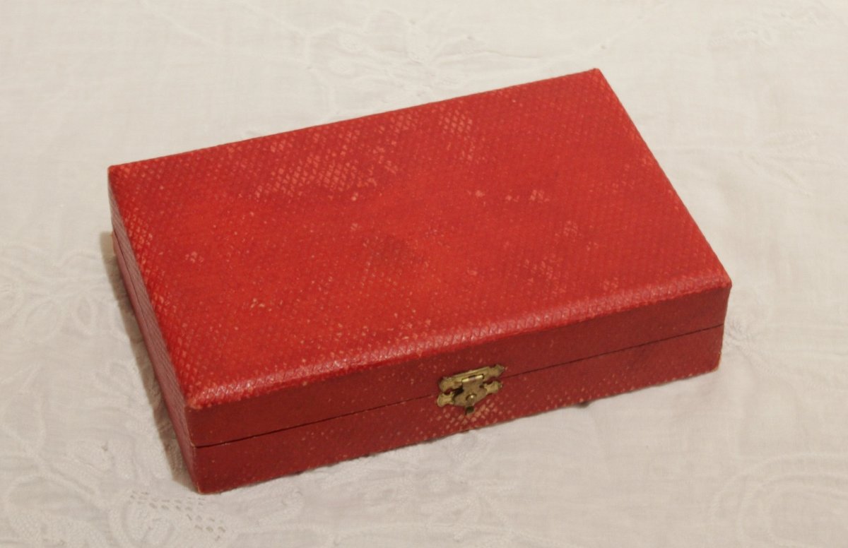 12 Silver-plated Mocha Spoons, St. Médard, In A Gift Box, Mid-20th Century-photo-5