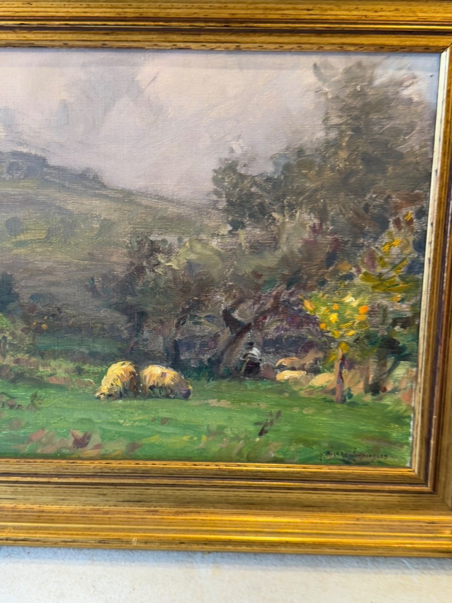 George Richard Cordingley - Oil On Panel -photo-4