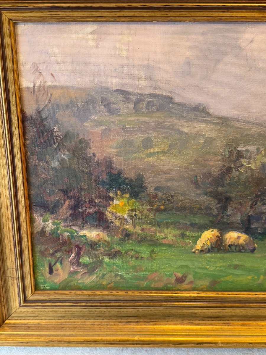 George Richard Cordingley - Oil On Panel -photo-4