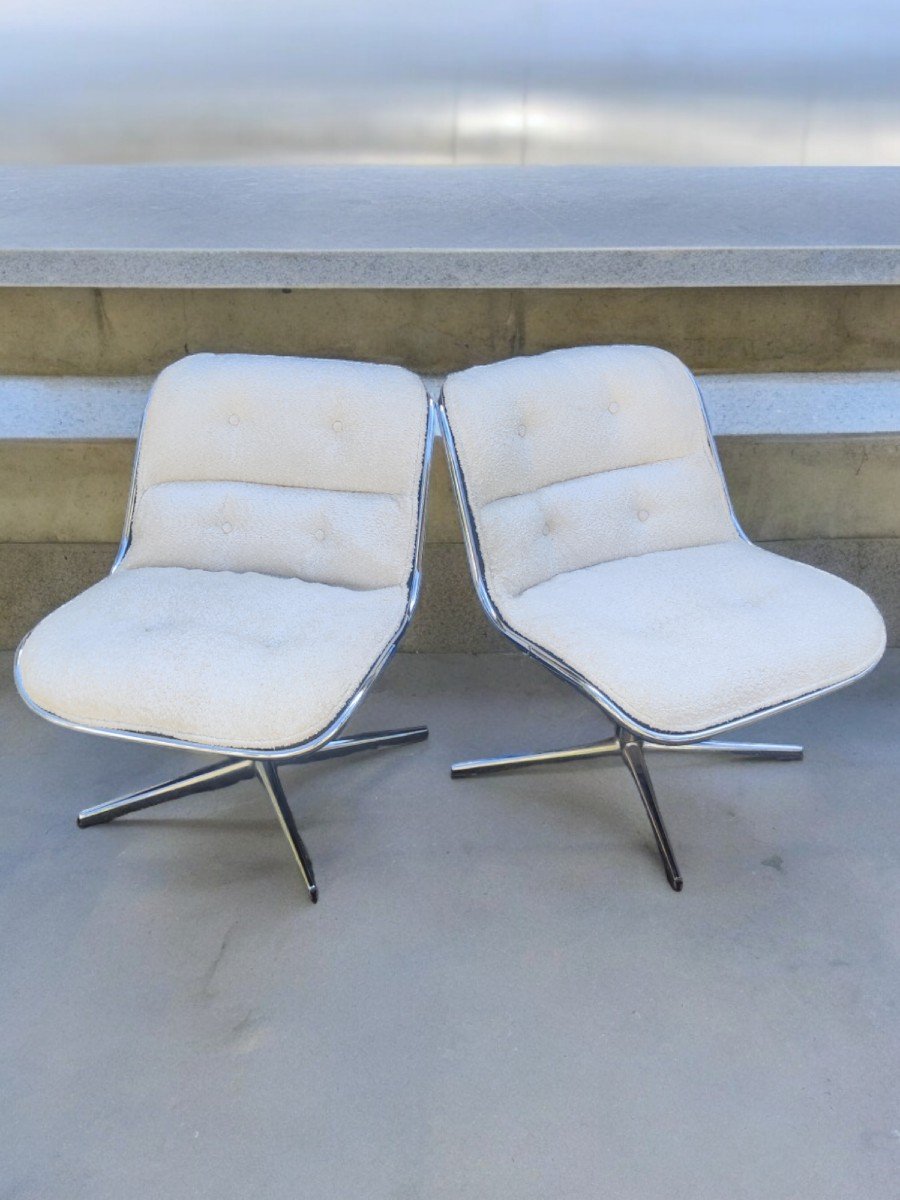 Pair Of Knoll Edition Armchairs