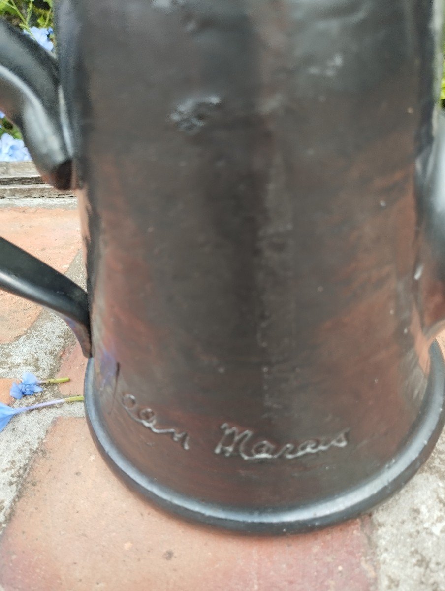 Céramique , cafetière Jean Marais -photo-2