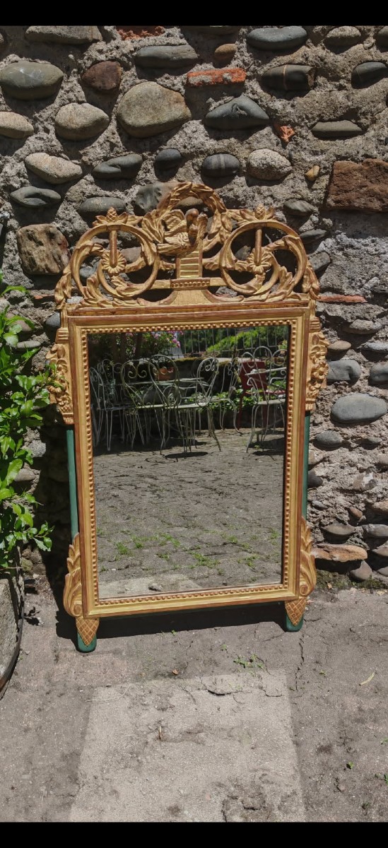 Miroir Louis XVI époque 20ème -photo-4