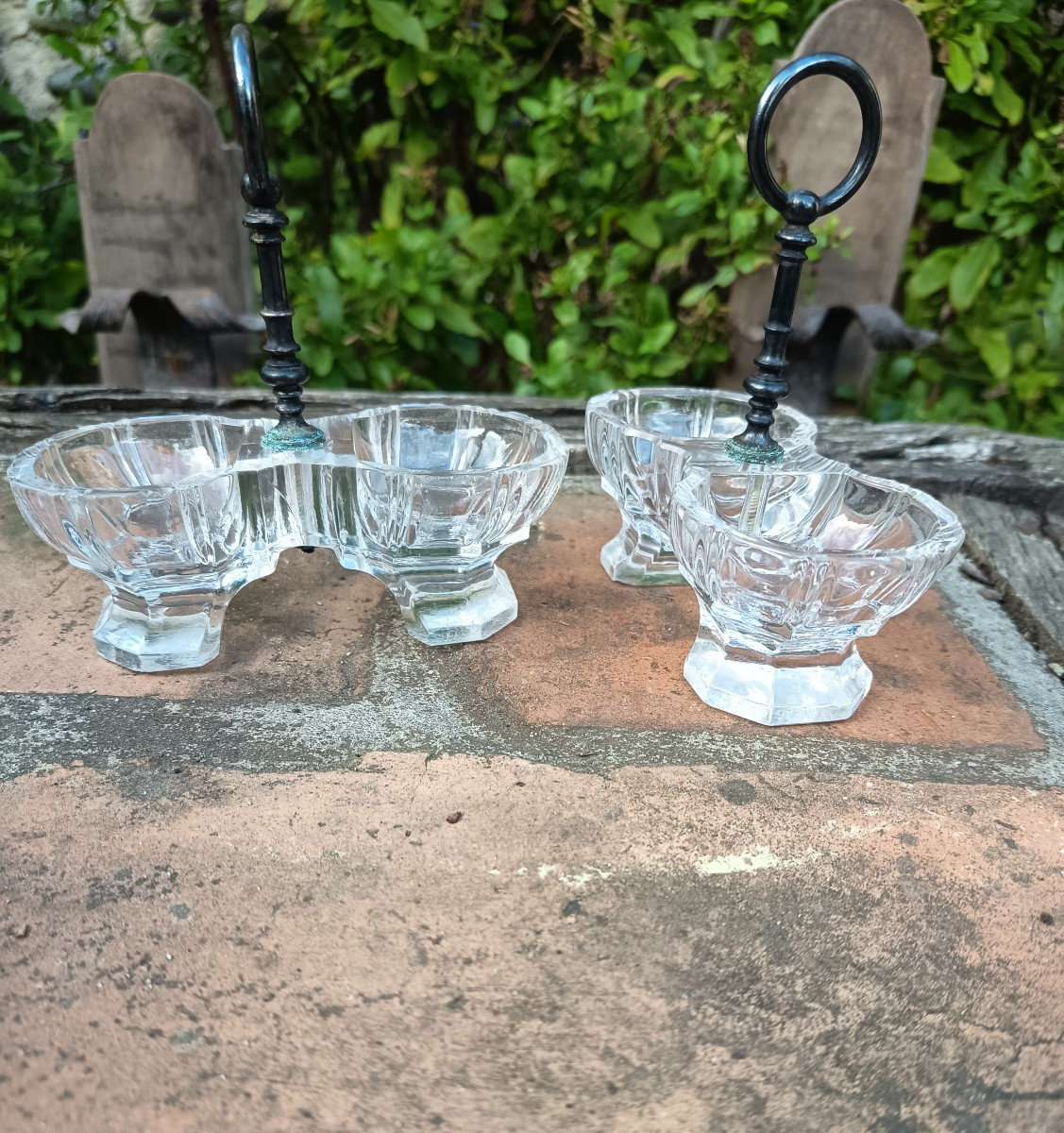 Pair Of Baccarat Salt Shakers 