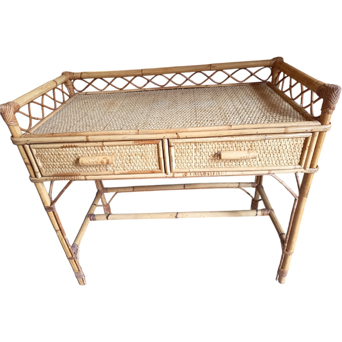 Toilette style bambou année 80