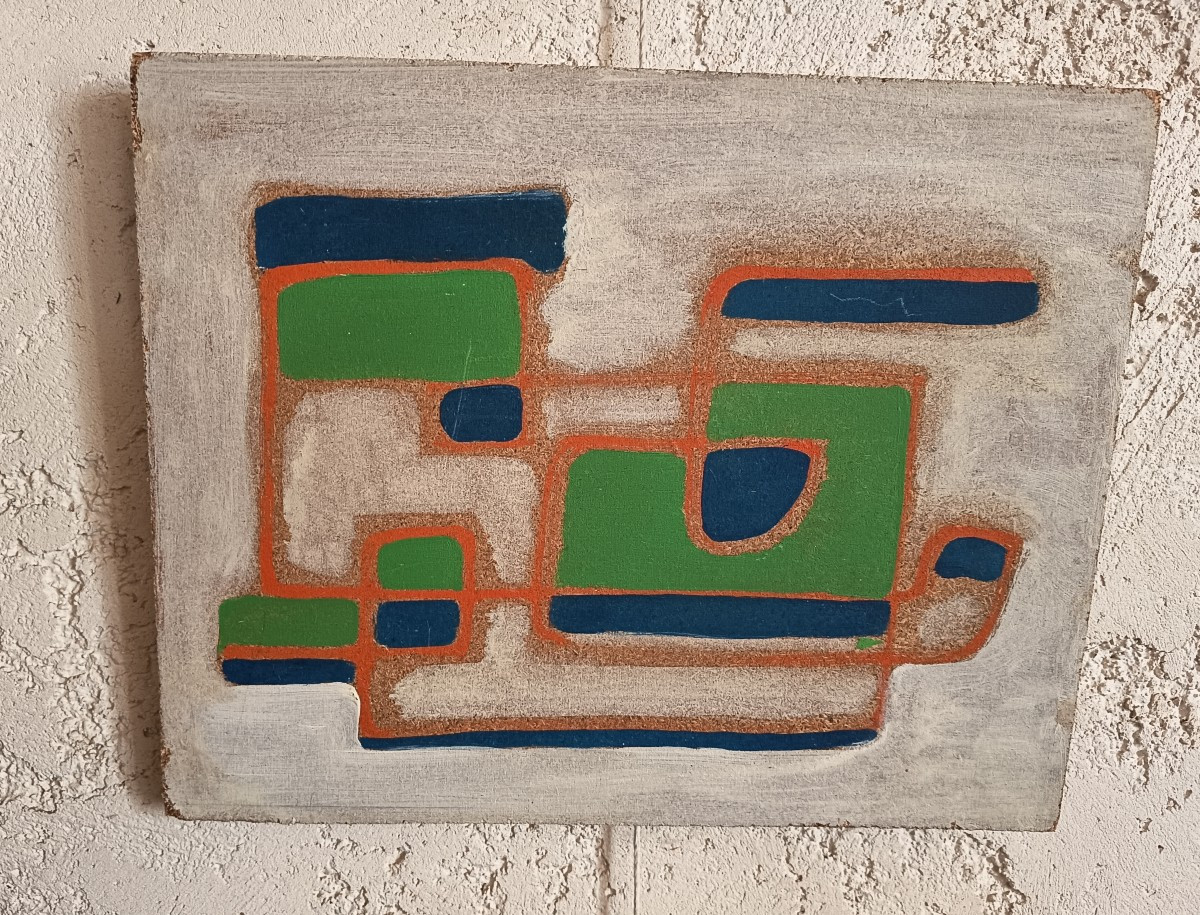 Tableaux abstraits Année 70-photo-3