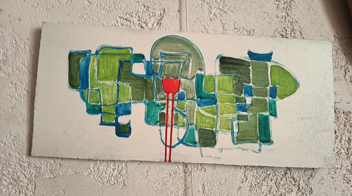 Tableaux abstraits Année 70-photo-4