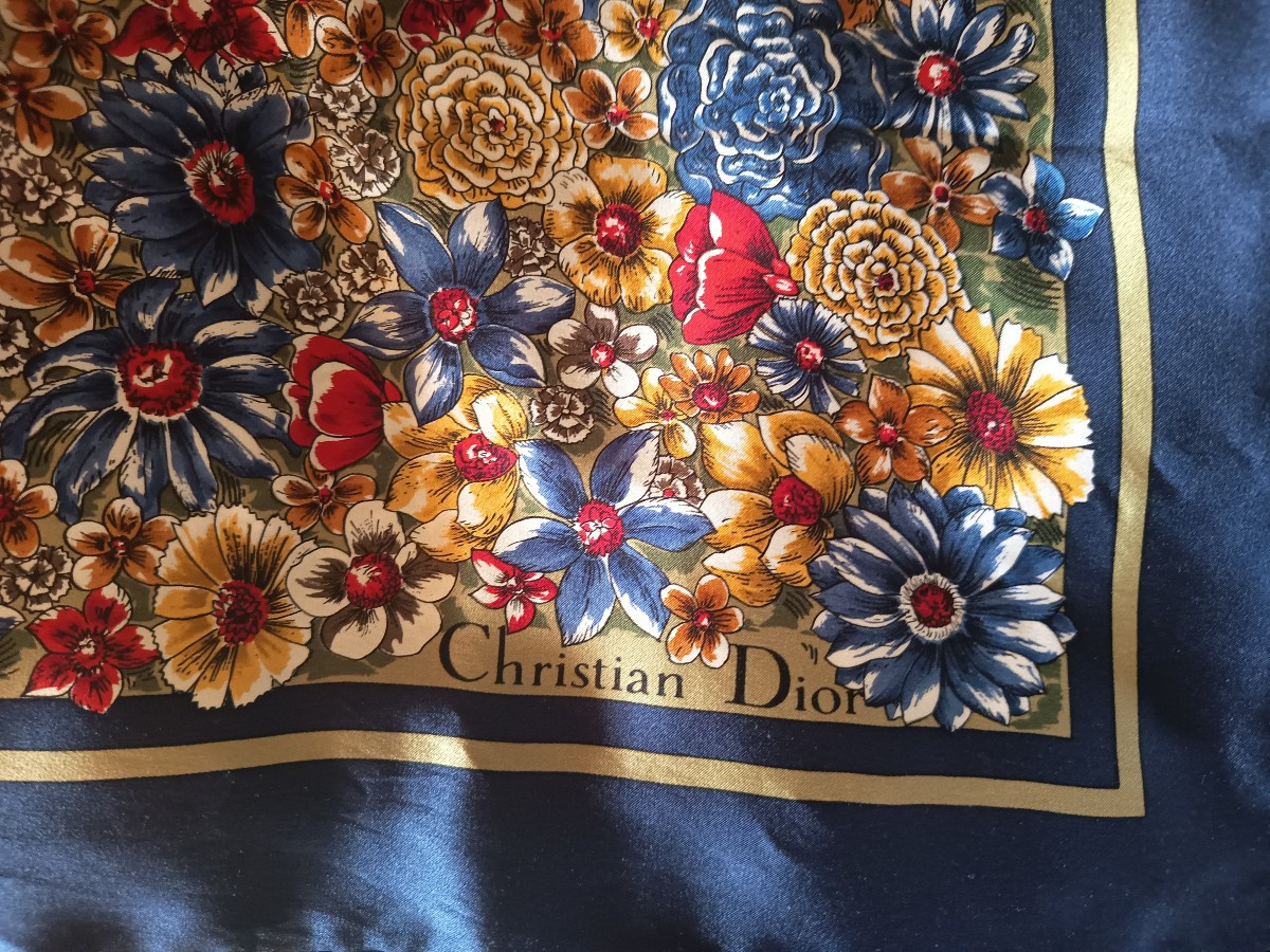 Foulard Vintage Christian Dior-photo-3