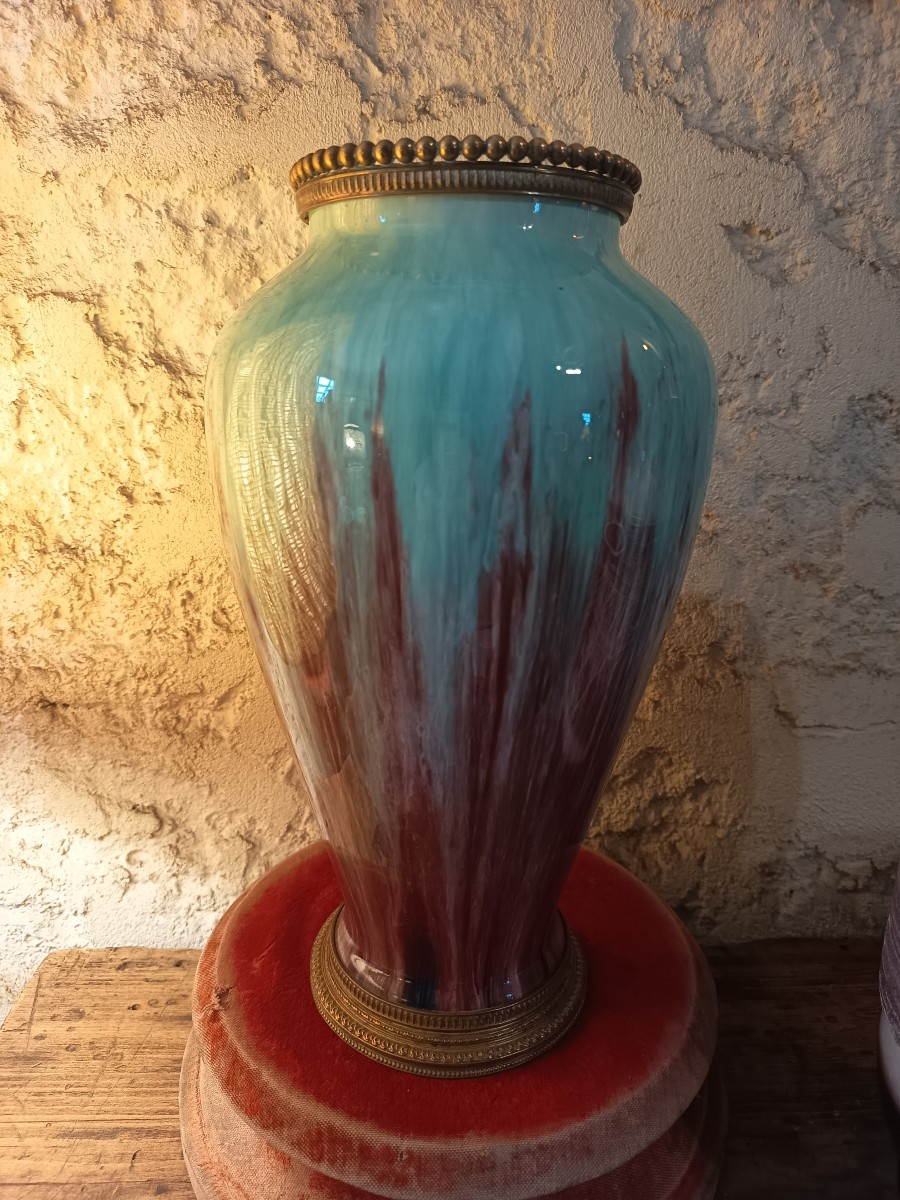 Vase Signed Eugène Baudin-photo-4