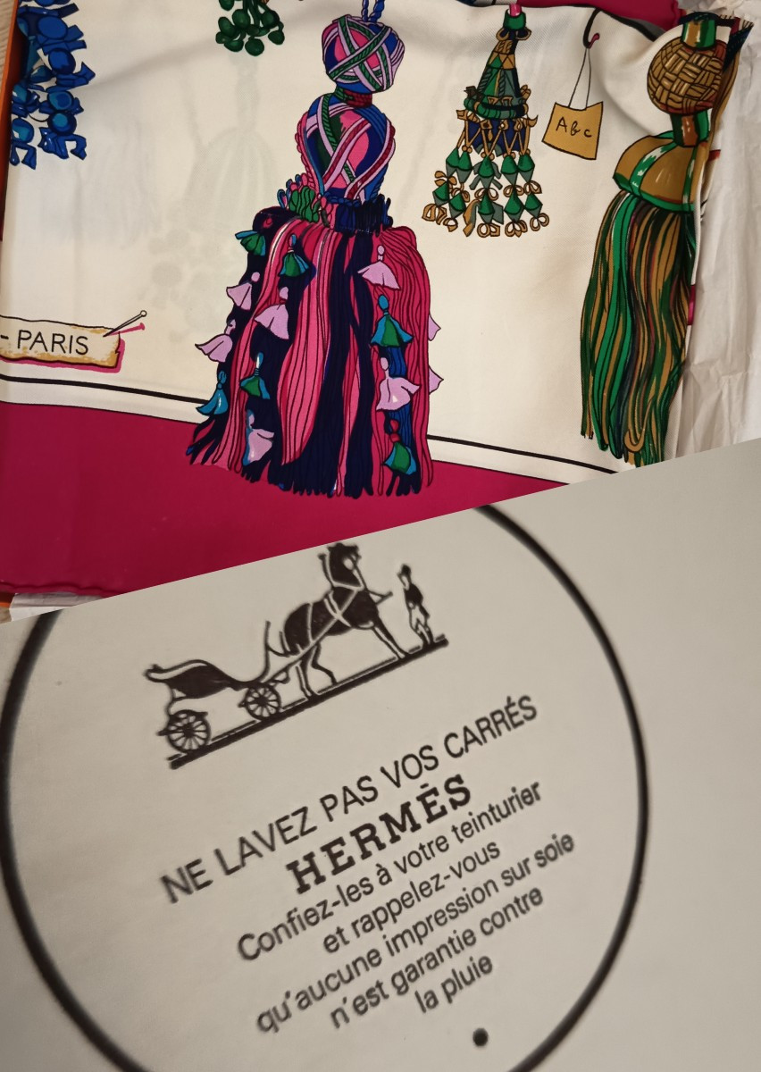 Hermes Scarf Titled *passementerie 