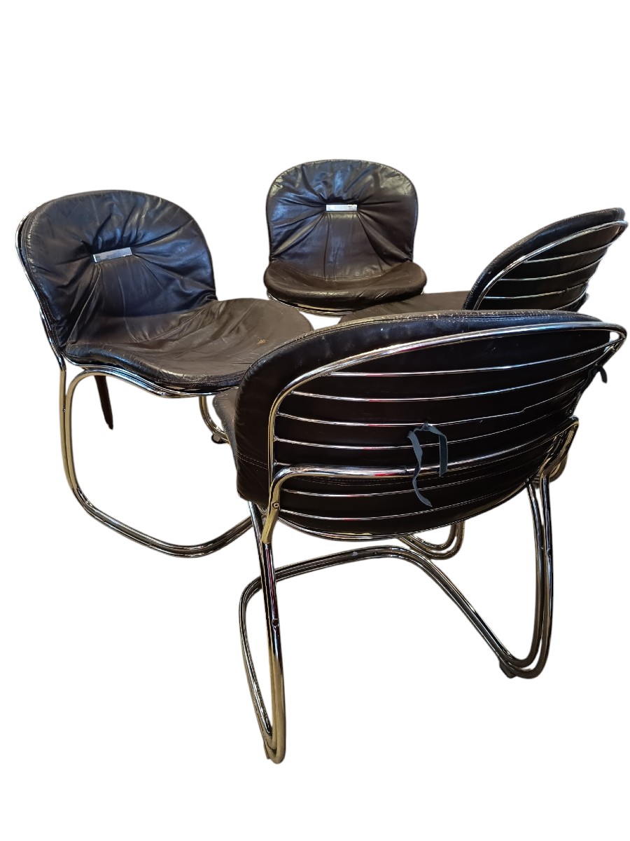 Série de chaises Giorgio Rinaldi 