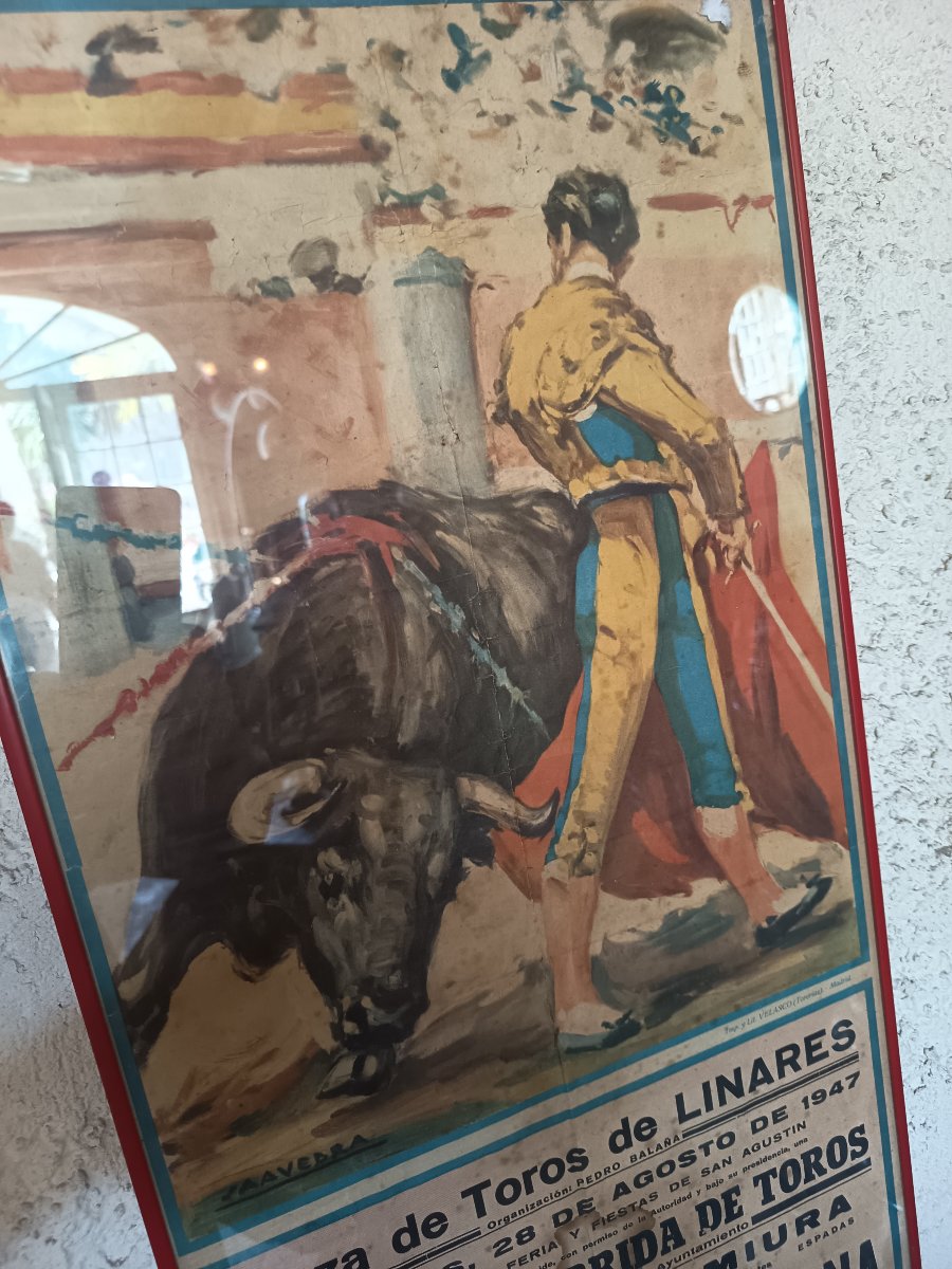 Affiche Tauromachie Plaza de Toros de Linares 1947-photo-3