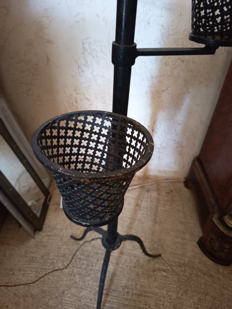 Lampadaire Année 70 Porte-plantes-photo-1