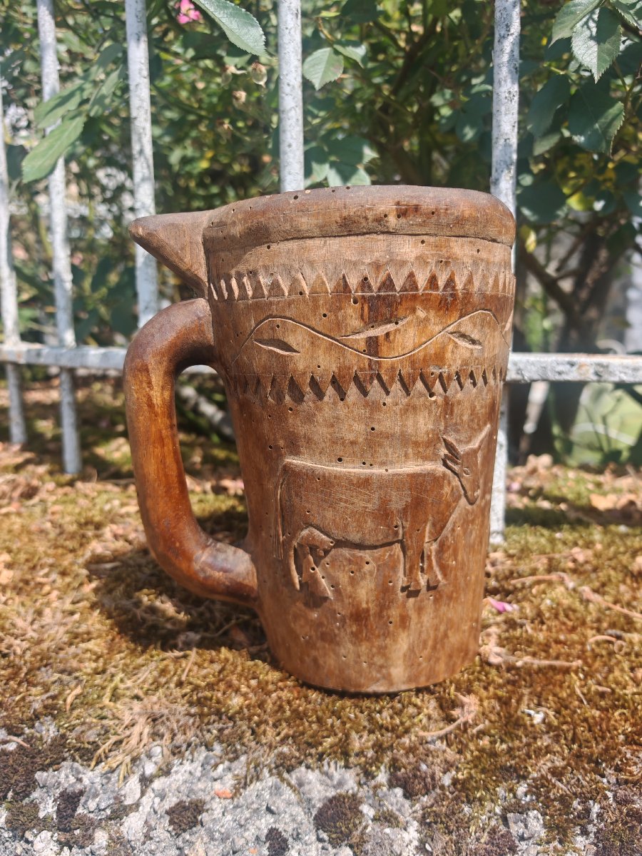 18 Th Century Folk Art Milk Jug