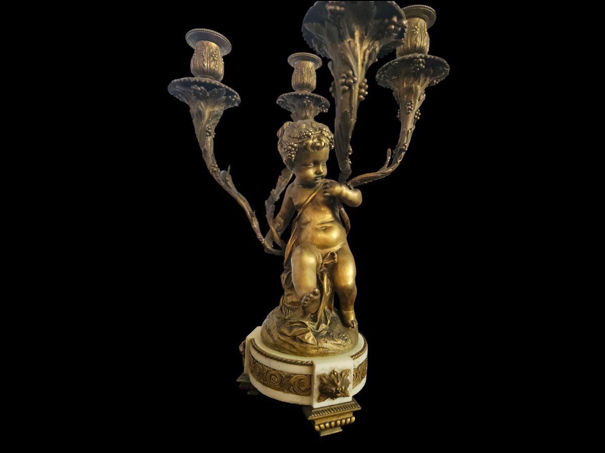Candélabres, paire de  candélabres Maison Millet Paris-photo-2