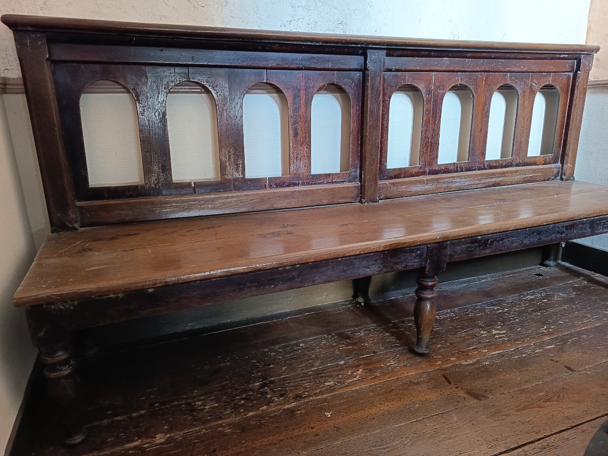 18th-century-style Bench With A Backrest 
