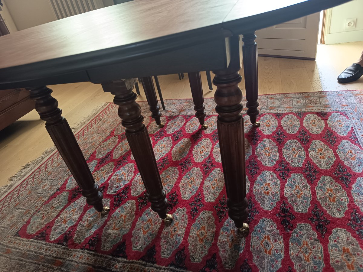 Table ronde 6 pieds Louis Philippe -photo-3