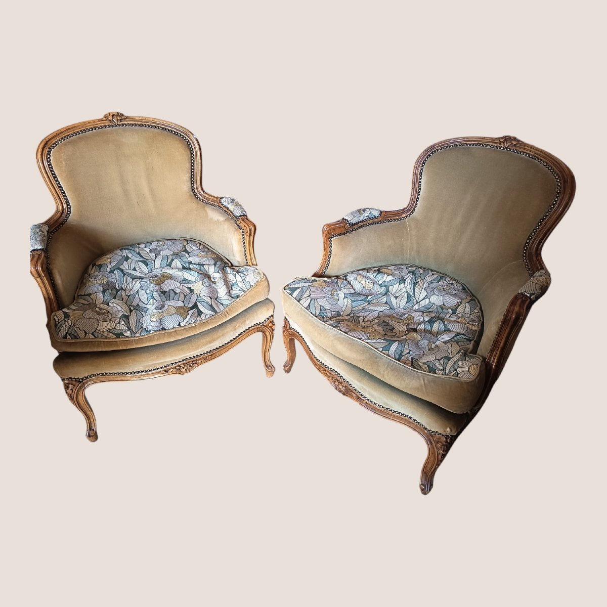 Pair Of Louis XV-style Armchairs