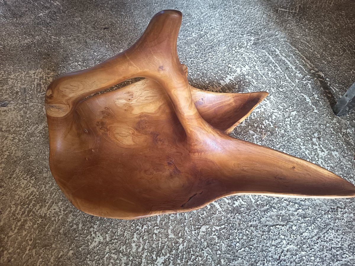 Coupe en bois d'olivier 20éme