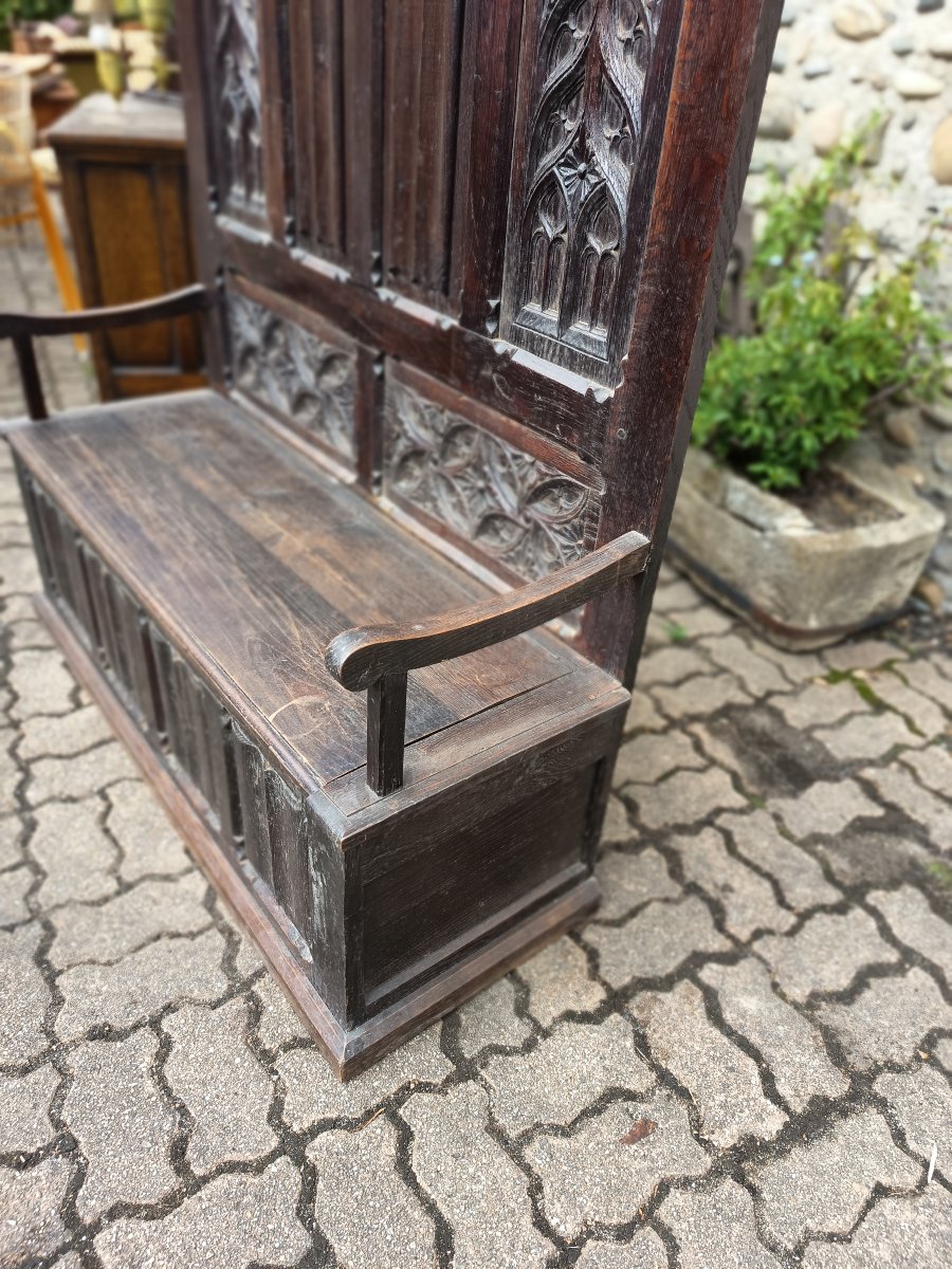 High Period-style Storage Bench -photo-3