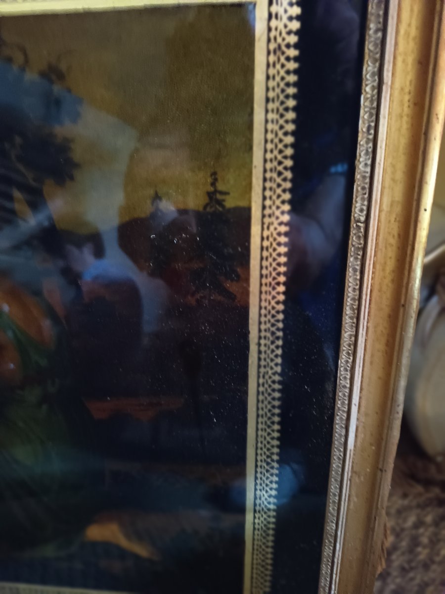 Fixé sous verre "Tant va la cruche à l'eau"-photo-1