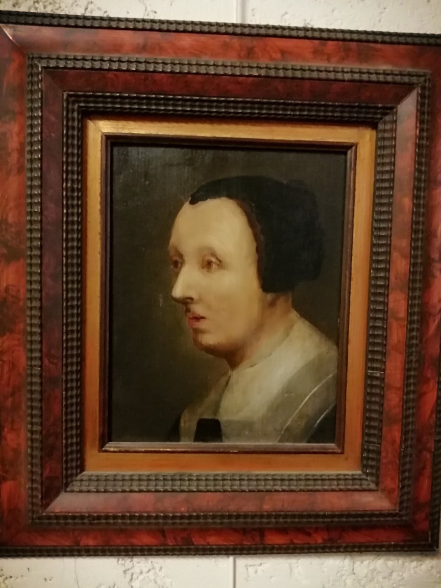 Portrait De Femme /peinture Hollandaise -photo-2