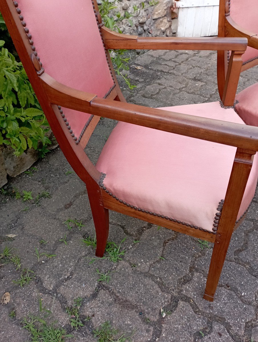 Paire De Fauteuils époque Directoire-photo-2