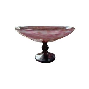 Mormorese Glass Bowl Signed Schneider