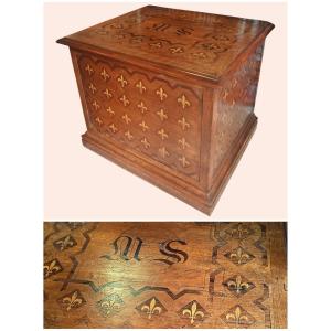 Ms Monogrammed Fleur-de-lys Box