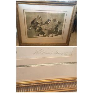 Lithographie signé Weisbuch 