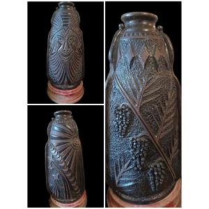 Vase triptyque de Gilbert Méténier