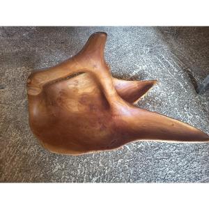 20th-century Olive Wood Bowl
