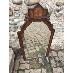 19th-century Inlaid Mirror