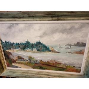 Marine Painting, View Of Brittany