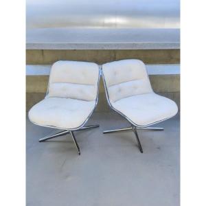 Pair Of Knoll Edition Armchairs