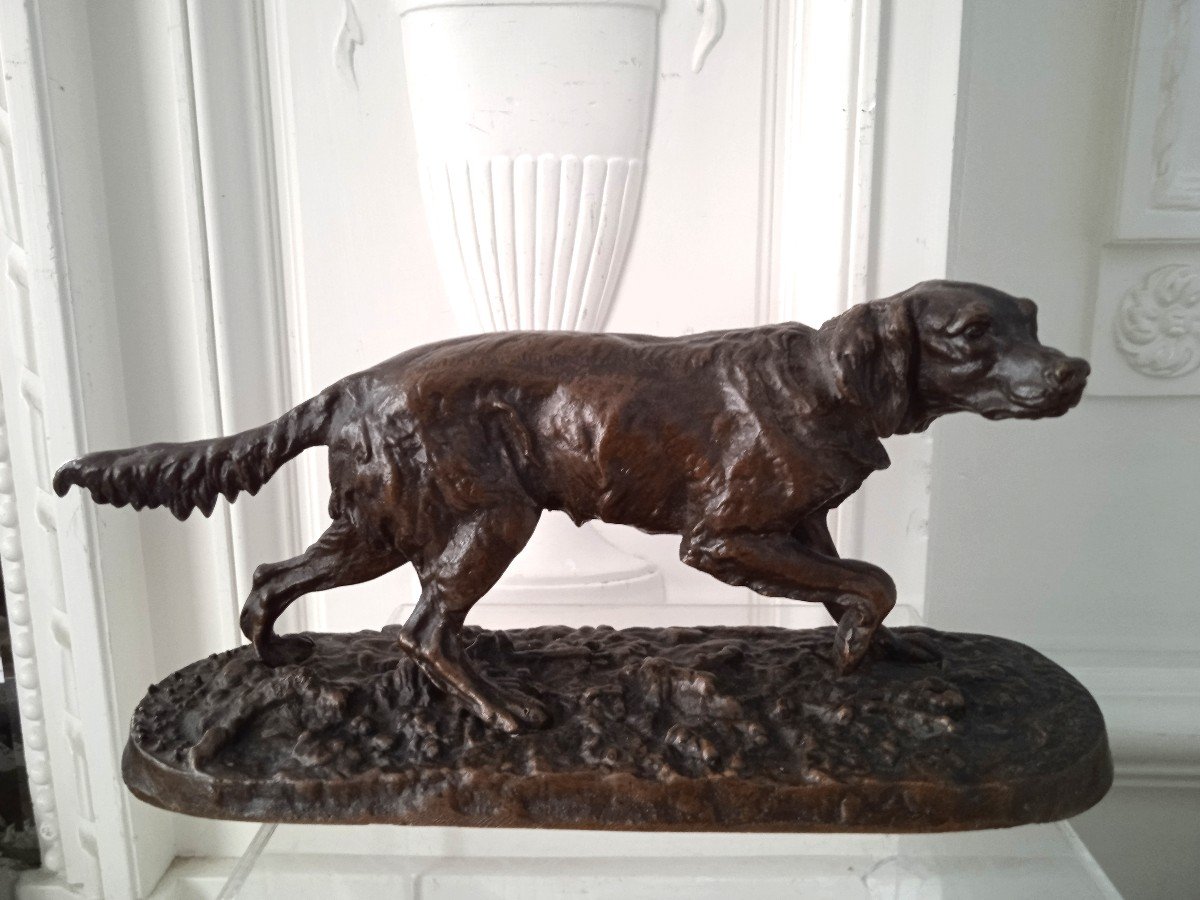 Chien Bronze  &eacute;pagneul  P-j M&egrave;ne