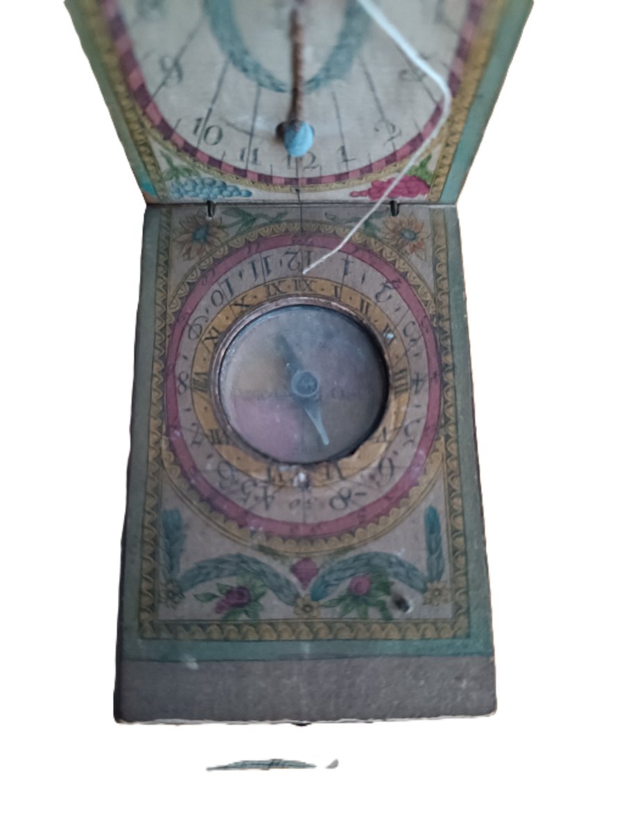 Late 18th Century Pocket Solar Compass-photo-4
