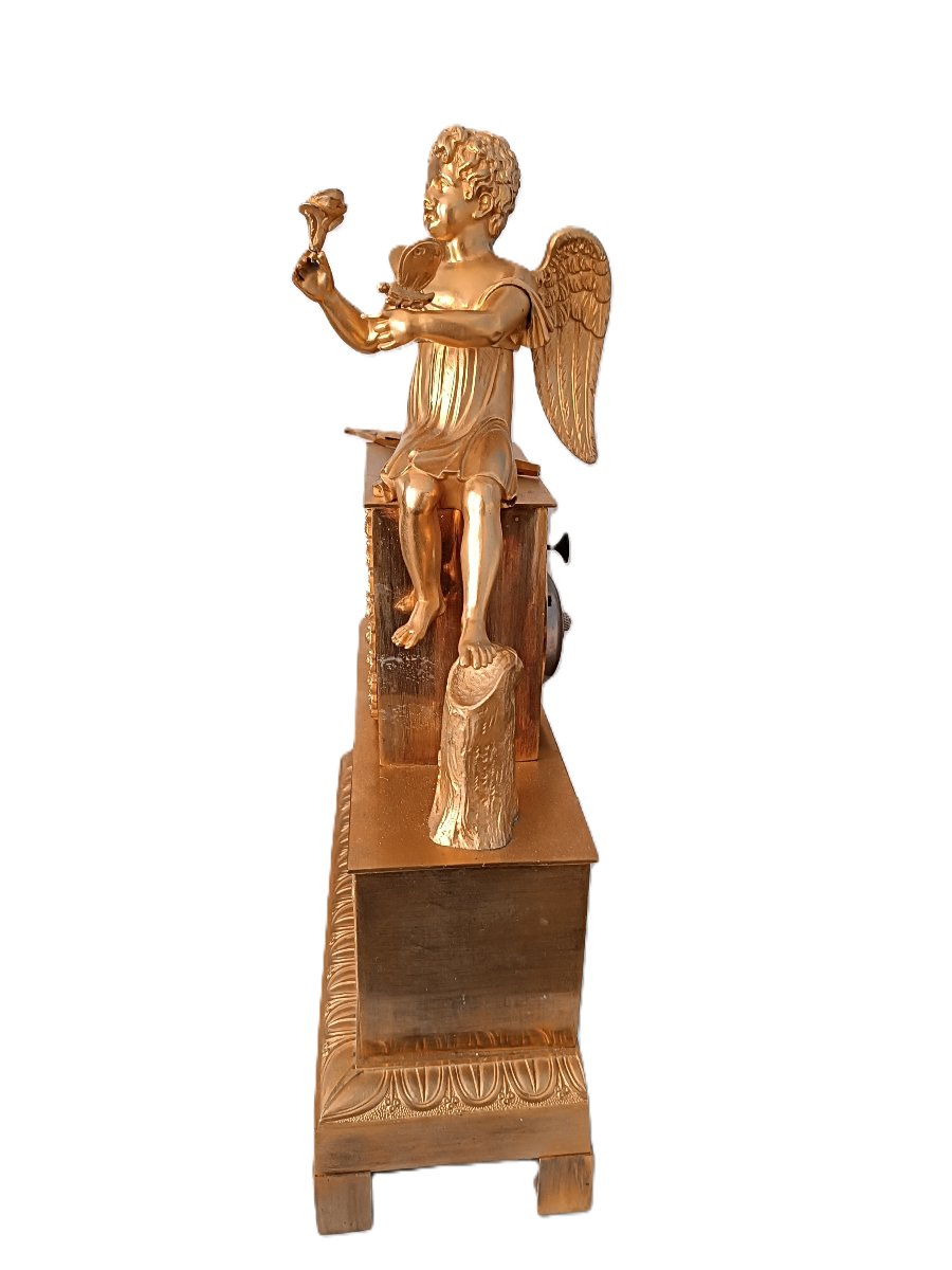 Gilded Bronze Gardener Love Pendulum-photo-1