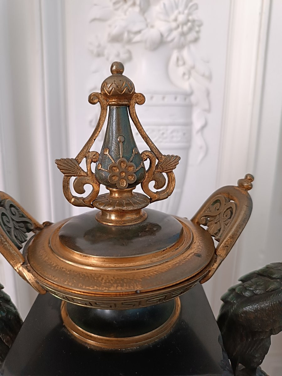 Neo-egyptian Napoleon III Clock.-photo-1