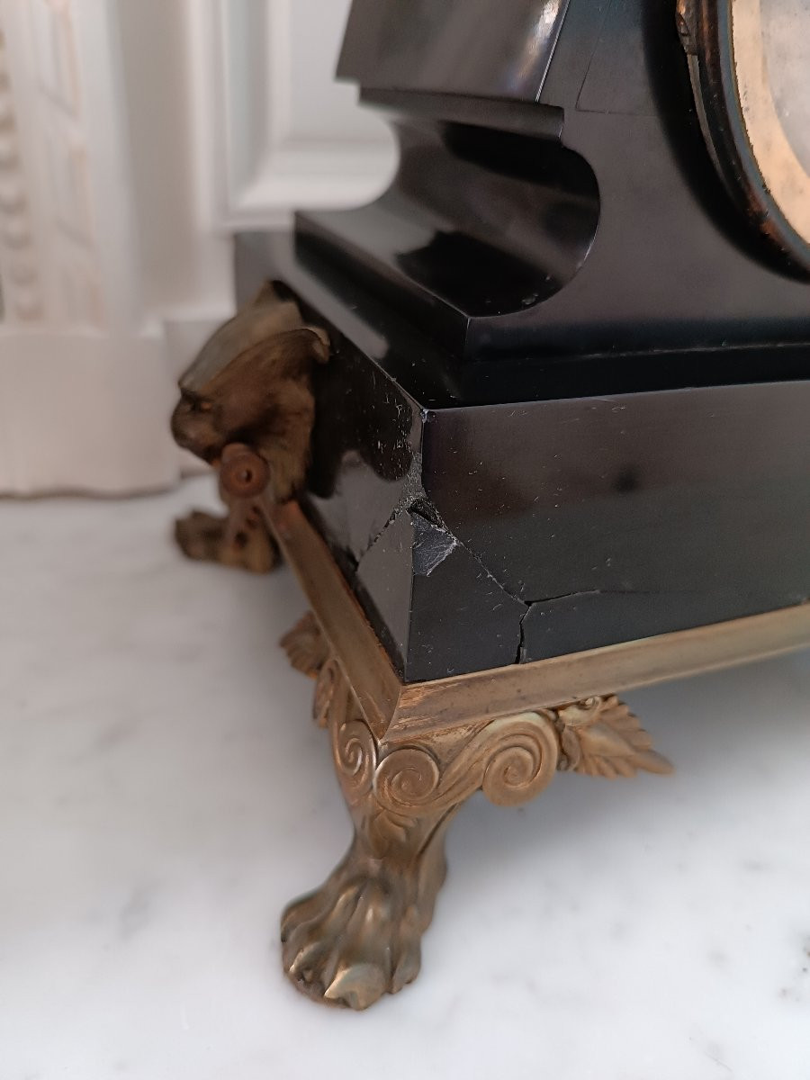 Neo-egyptian Napoleon III Clock.-photo-4