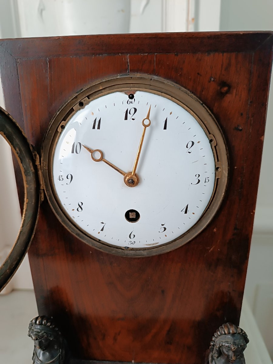 Early 19th Century Clock With Sphinxes-photo-2