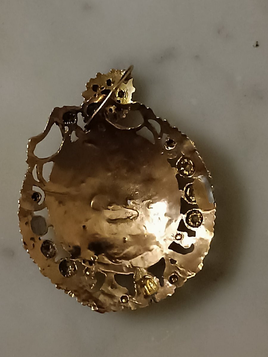 Pendentif 18 ème en or -photo-3