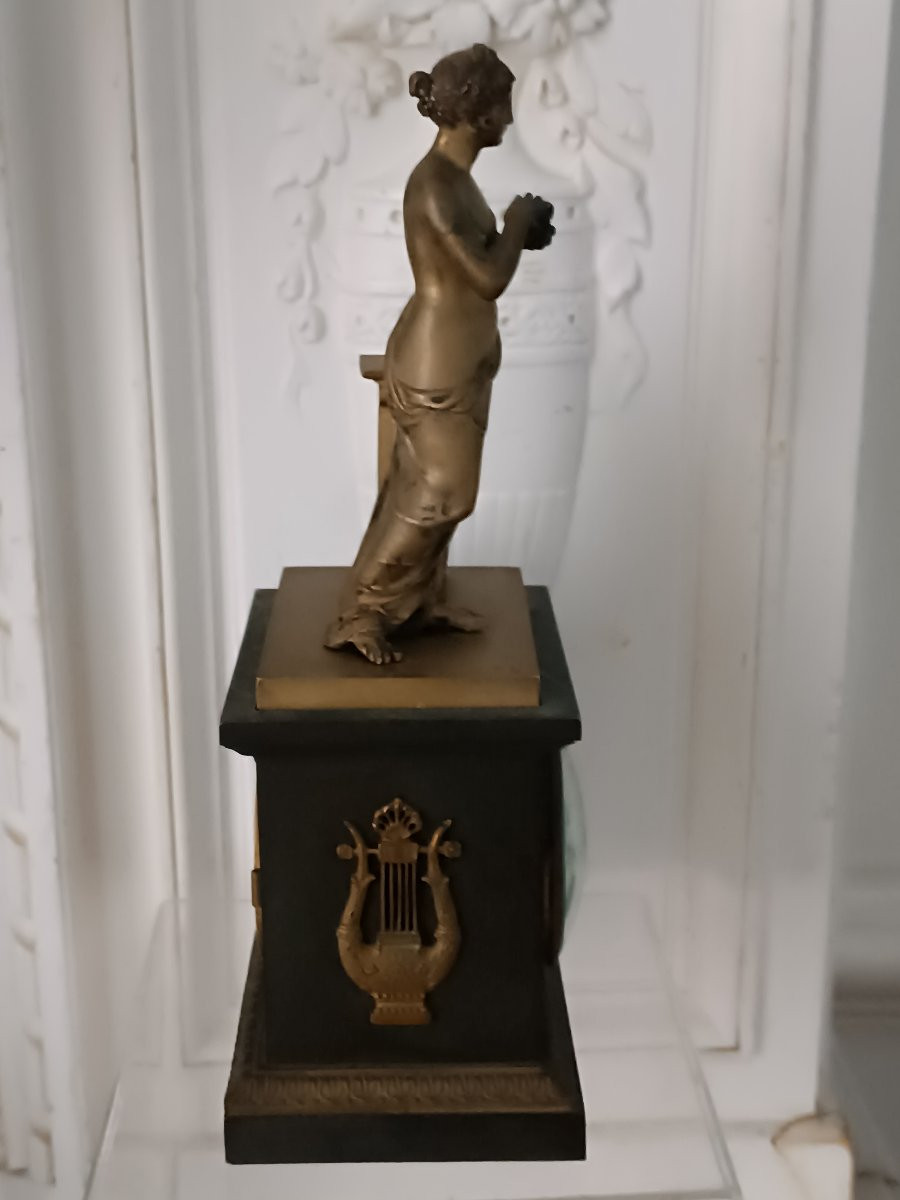 Inkwell In Patinated Bronze And Gilded Bronze -photo-3