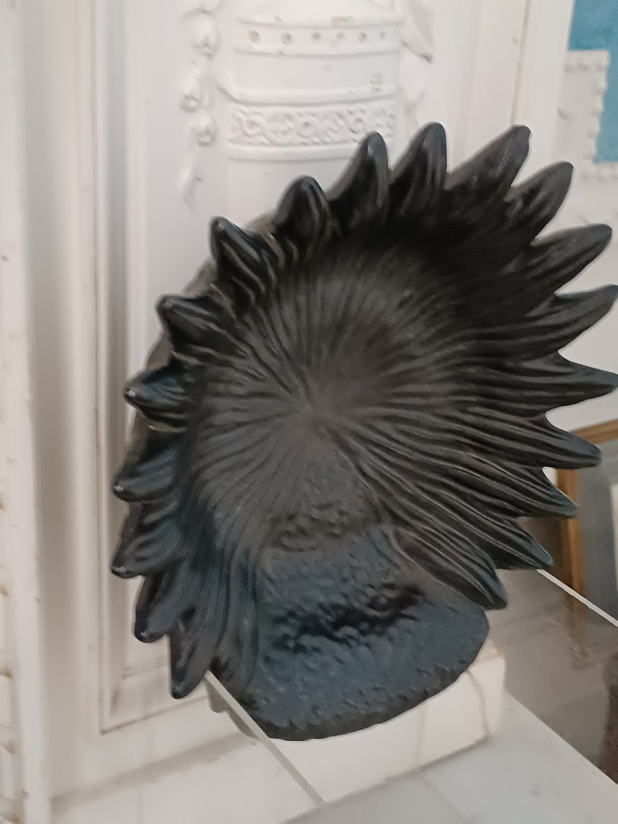 Small Dish, Trinket Tray, Sunflower Design By Jean Marais -photo-3